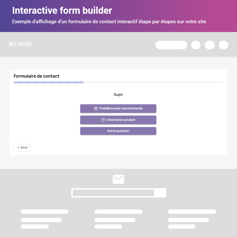 module interactive form builder